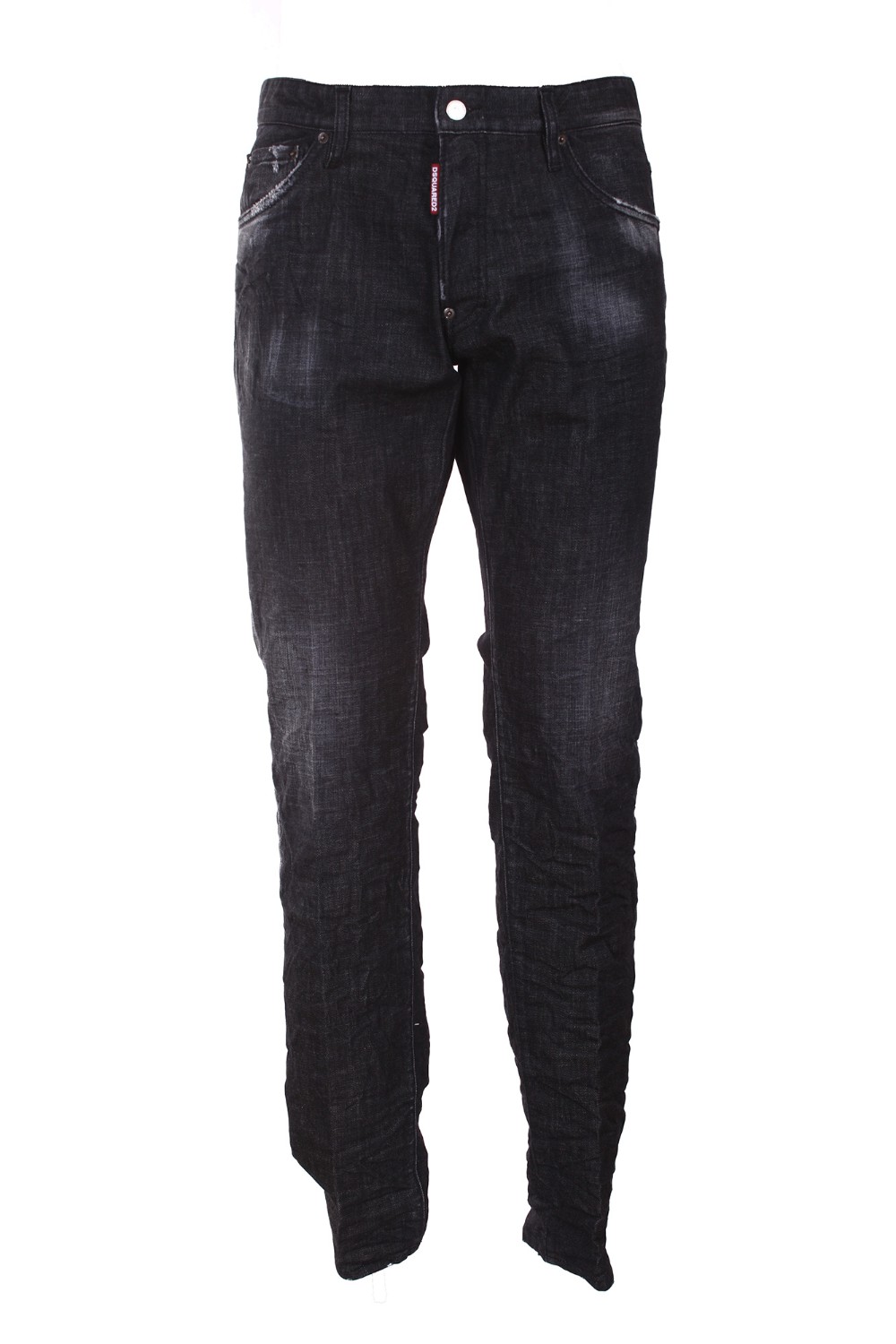 shop DSQUARED2  Jeans: DSQUARED2 jeans in denim di cotone stretch.
Modello cool guy.
Vestibilità slim.
Lavaggio used.
Chiusura con bottoni.
Label logata sulla patta.
Maxi etichetta logata sul retro.
Composizione: 98% cotone 2% elastan.
Made in Romania.. S74LB1227 S30357-900 number 6079558